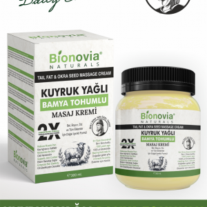 Bionovia Kuyruk Yağlı Bamya Tohumlu Doğal Ağrı Kesici Merhem 300 Ml